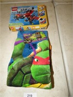 LEGO SET & NEW NINJA TURTLES 2 PC BATH SET