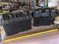 2 Battery boxes- both approx 15" x 9" x 11"