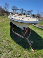 1973 I.M.P. 19' Aztec Fiberglass Boat - 188HP