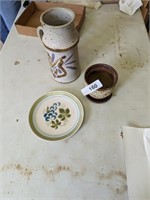 Clay Pitcher, Plate, Vase