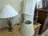 (3) Table Lamps - (4) Shades