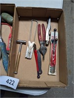 Snap ring pliers, adjustable wrench & other