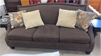 Sofa -unknown brand- brown color- 3 feet high x