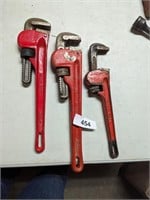 (3) Pipe Wrenches