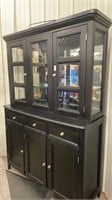 China hutch - 2 glass doors -upper storage with