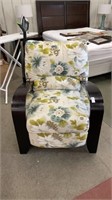 Recliner Accent chair- wooden frame with floral