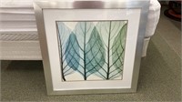 Framed prints- leaf artwork - set of 2 matching -