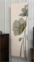 Canvas floral print - set of 2 matching - 20 x 59