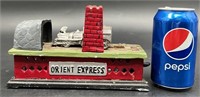 Vintage Cast Iron Orient Express Train Bank