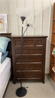 Floor lamp - black frame & plastic frosted shades