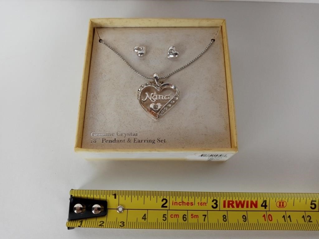 Crystal Necklace & Earring Set
