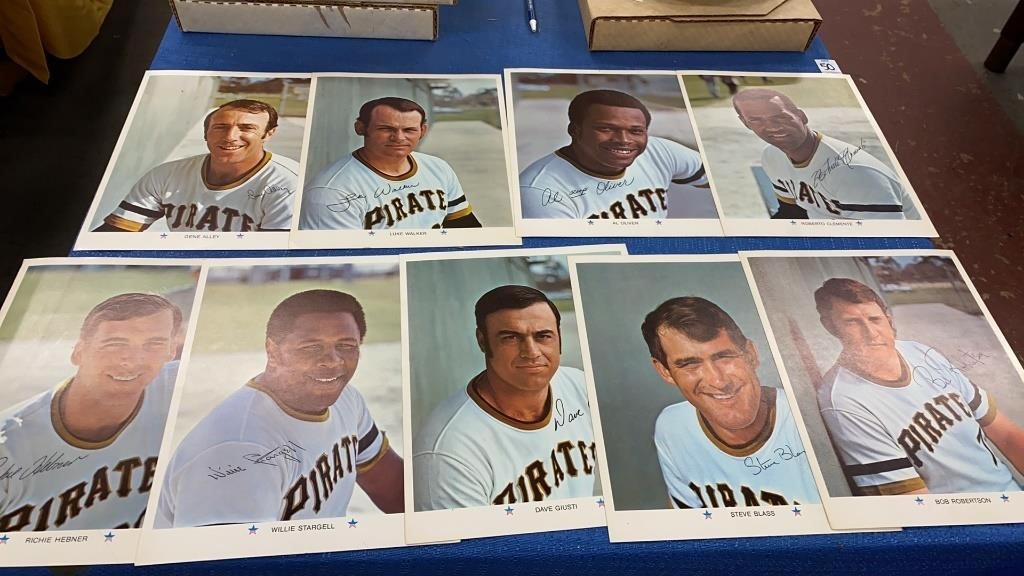1971 Pittsburgh Pirates MLB ARCO preprinted  8 x