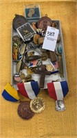 Small box of military pins