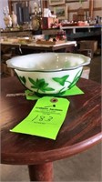 Chinese Peking glass bowl 6.5”W x 2.75” T