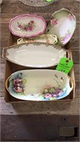 Painted celery and dish trays