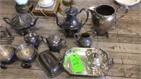 Victorian silver plate items