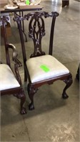 2 Chippendale style chairs