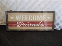 Small "Welcome Friends" Sign