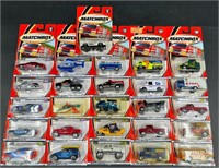 25 Matchbox Cars New in Packets 2001