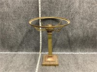 Old Gold Toned Lamp Stand