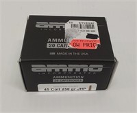 .45 Colt 250gr JHP ammunition