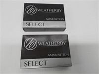 (2) boxes of Weatherby .300 WBY Magnum ammunition