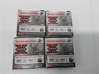 (4) boxes of 2 1/2" rifled slugs 410 hollowpoints