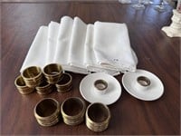 NAPKIN RINGS NAPKINS CANDLE HOLDERS