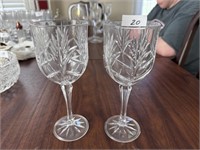 CRYSTAL WATER GOBLETS