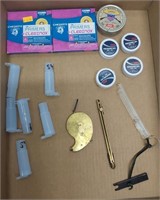 flat of primers, caps, 54cal quickloads and holder