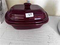 PAMPERED CHEF CERAMIC POT WITH LID