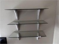 3 GLASS SHELVES