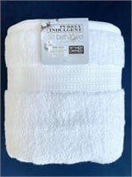 Organic Bliss Cotton Bath Towel (White, 2)