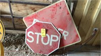 (2) SIGNS (DANGER & STOP)