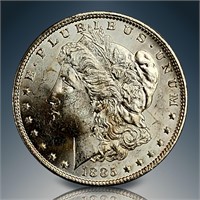 1885 O Morgan Silver Dollar Ungraded Mostly Pristi
