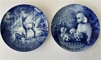 1971 Mothers Day Plates Berlin Royale Poodles