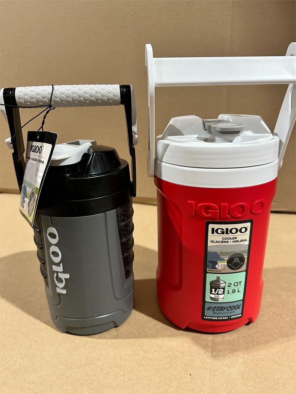 Two New Large Igloo water bottles