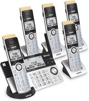 NEW $160 Answering System with 5 Handsets