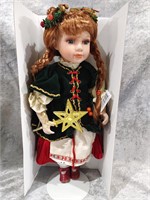 Christmas Porcelain Doll 16"