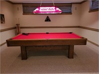 Brunswick 8' Pool Table (light not included)