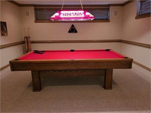 Brunswick 8' Pool Table (light not included)