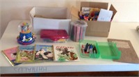 Kids crafts, books and Disney snow globe