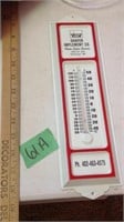 Schafer implement Hastings NE thermometer