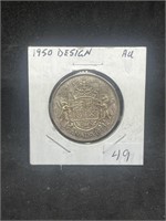 1950 50 Cent George VI AU