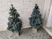 Pair of 3' Christmas Trees