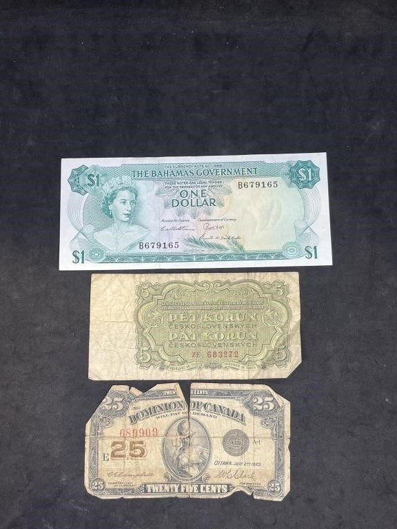 Foregin Banknotes 1923-1965