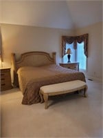 Bernhardt 7 Piece King Bedroom Suite plus Side Cha
