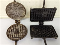 CAST IRON PIZZELLE IRONS