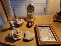 Anniversary Clock and Figurines