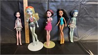 Monster High Collection Dolls Qty 5